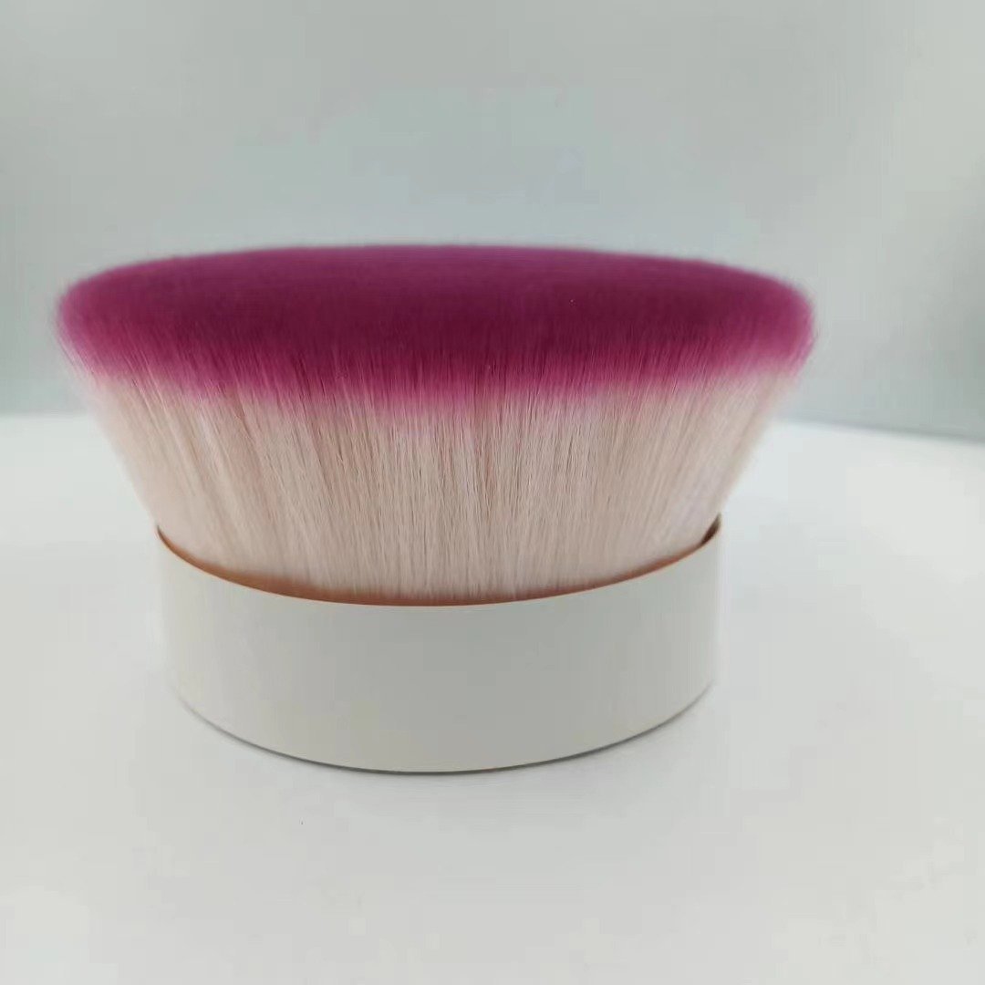 Cosmetic Brush Fiber, Dark Red + White