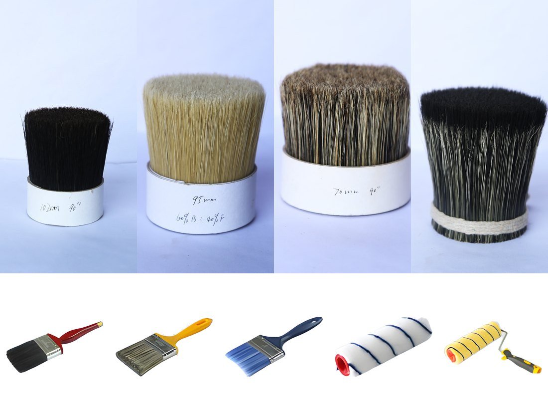 NT Bristle pure bristle bundles, paint brushes and paint rollers
